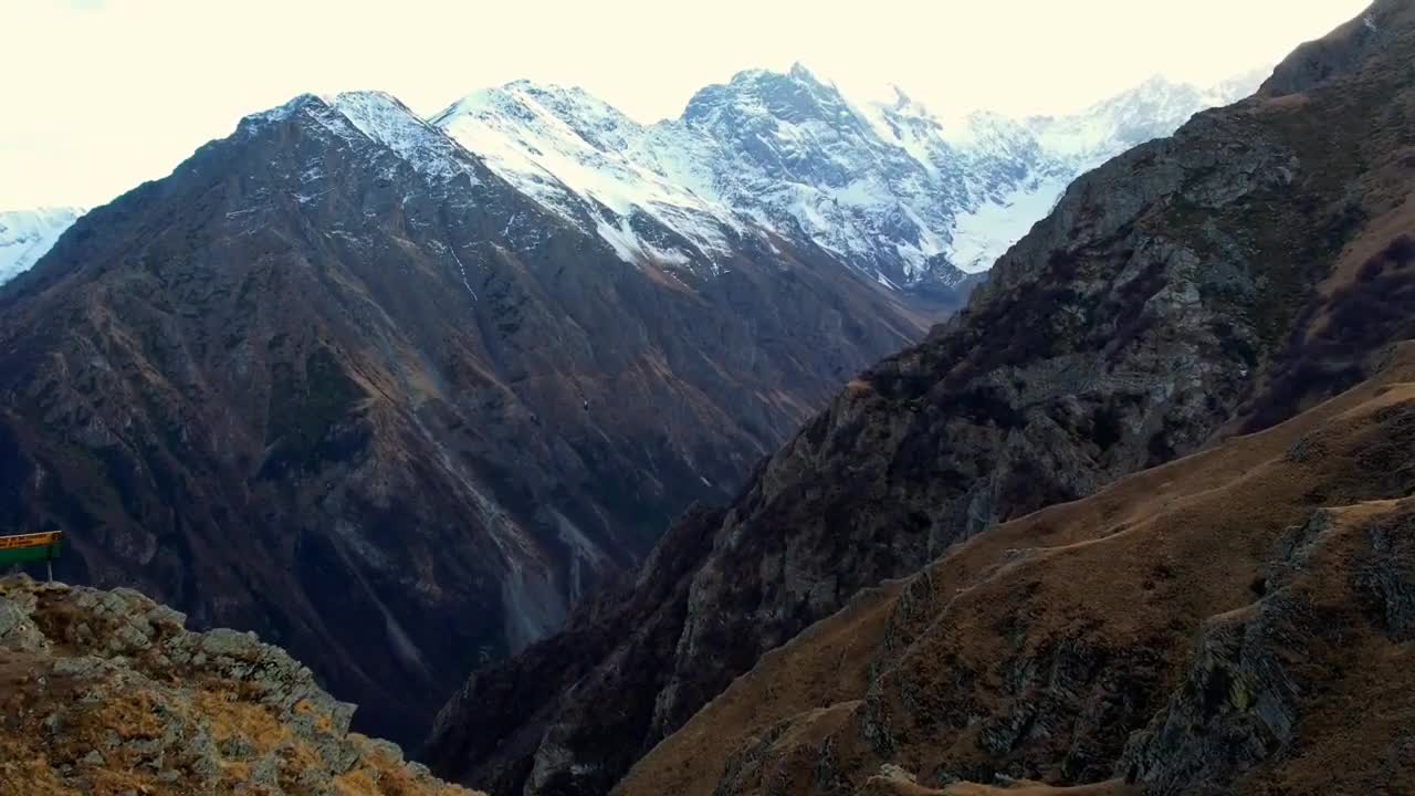 Flight in the mountains of North Ossetia