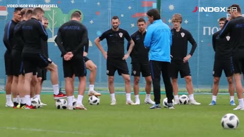 Jutarnji trening hrvatske reprezentacije