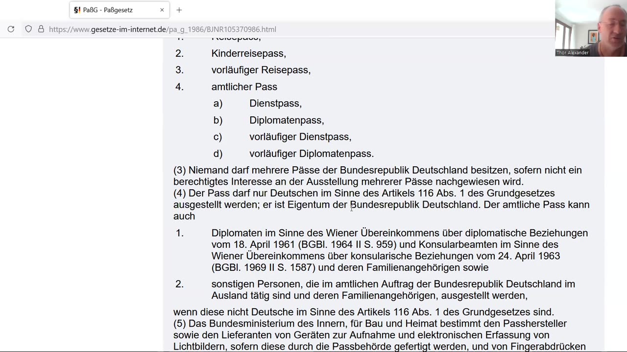 (136) FALLE FÜR AUSWANDERER? REISEPASS kann verweigert und Vorstelligwerden kann verlangt werden?