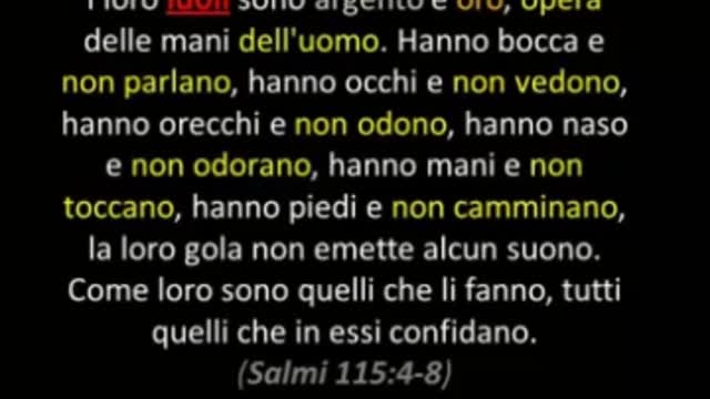 Alcuni esempi di idolatria nella chiesa massonica pagana romana DOCUMENTARIO Il termine indica in blocco le religioni pagane, che adorano un'immagine iconografica o idoli