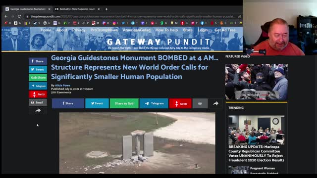 Georgia's monolith to the NWO & Satan blown up
