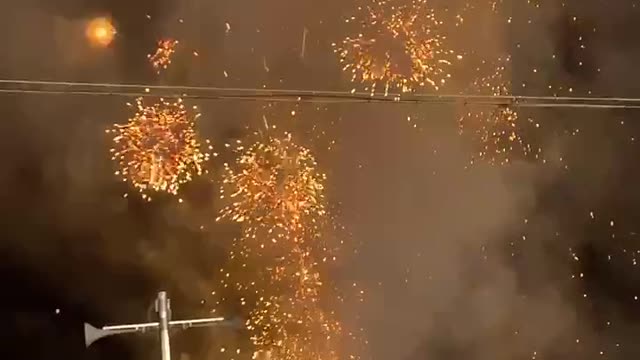 Thousand dollar firecrackers go off at the beach Wow