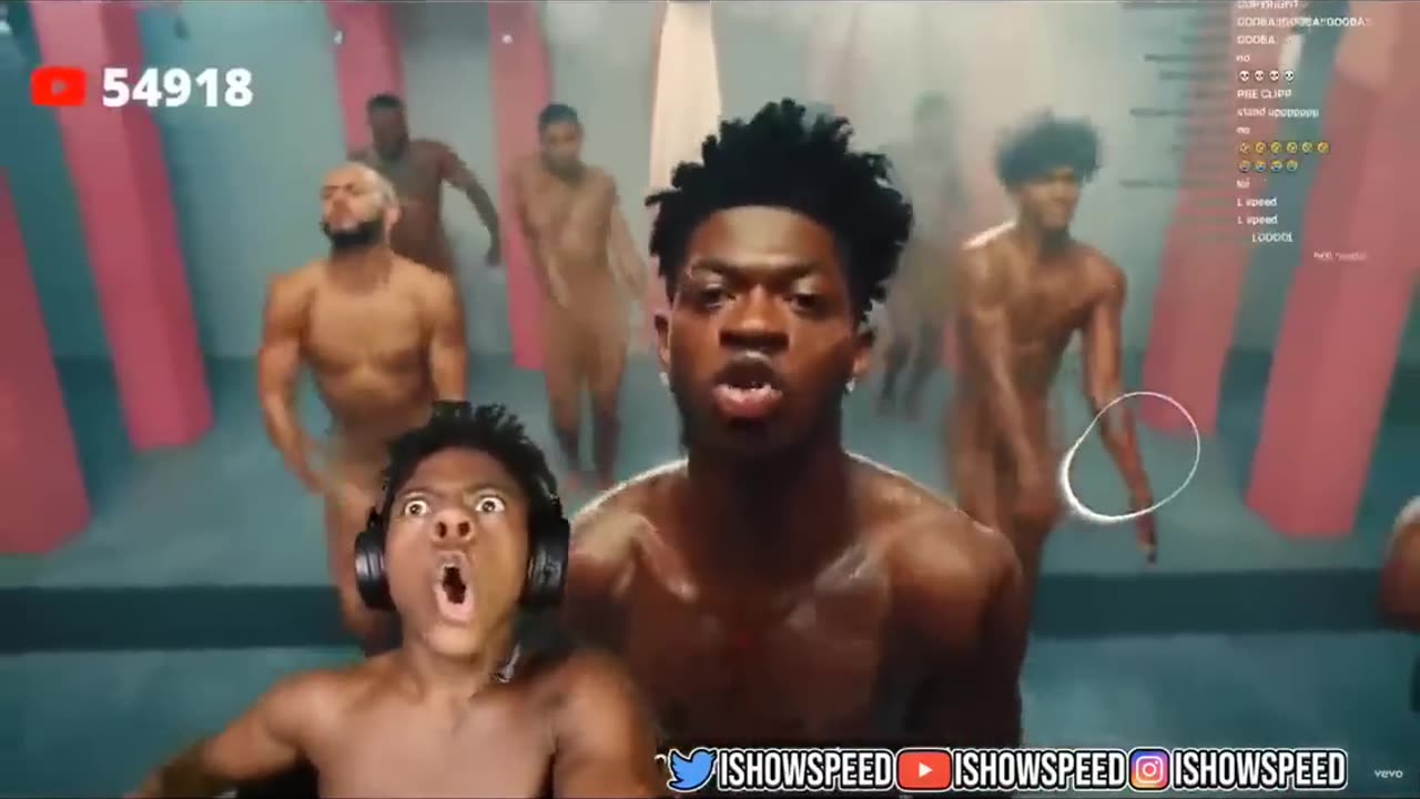 I showspeed react on lil Nas song