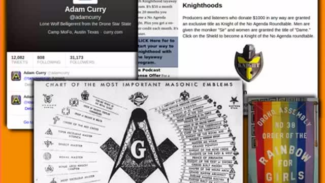 Is No Agenda Show host Adam Curry a Freemason?