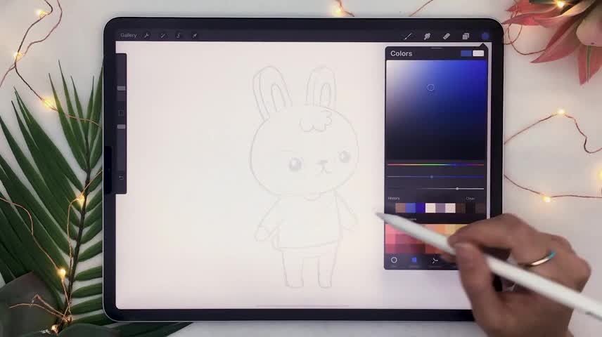 The Painting Process Of The Lovely Rabbit