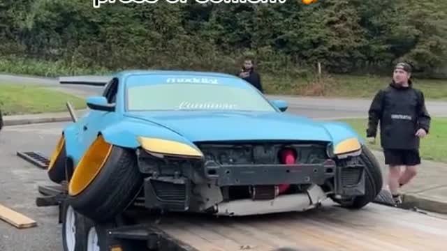 To transport an accident car