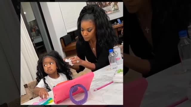 Gabrielle Union& Daughter Kaavia Are Having A Wig Of A Time! So Funny
