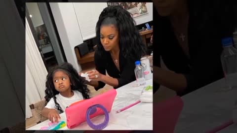 Gabrielle Union& Daughter Kaavia Are Having A Wig Of A Time! So Funny