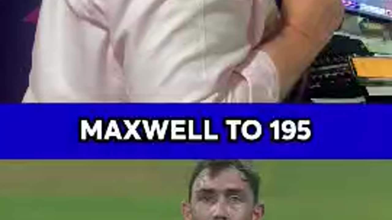 Maxwell..What an innings