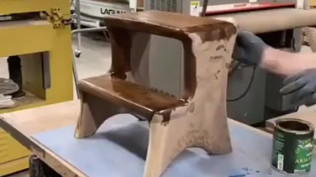 Walnut stool