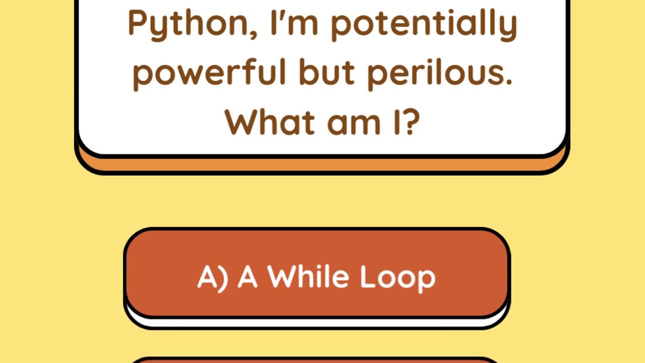 Python's Infinite Runner - Coding Riddles