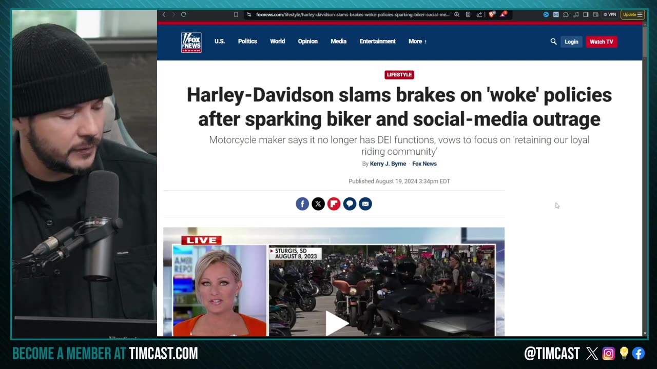 Harley Davidson ABANDONS Woke DEI Policy After Boycott Threat, DROPS DEI And Other Woke Plans