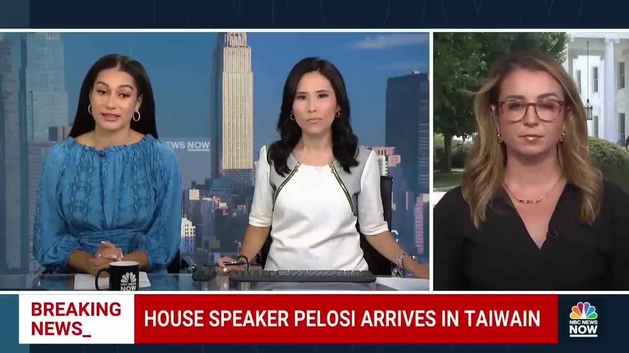 House Speaker Pelosi Arrives In Taiwan Despite Threats From China