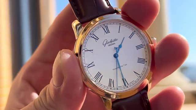 Glashütte Original Councillor Watch Rose Gold Simple Large Three Hands