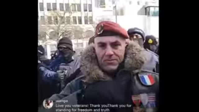 POLICE ARREST VETERANT IN CANADA TRUDEAU ORDERS.