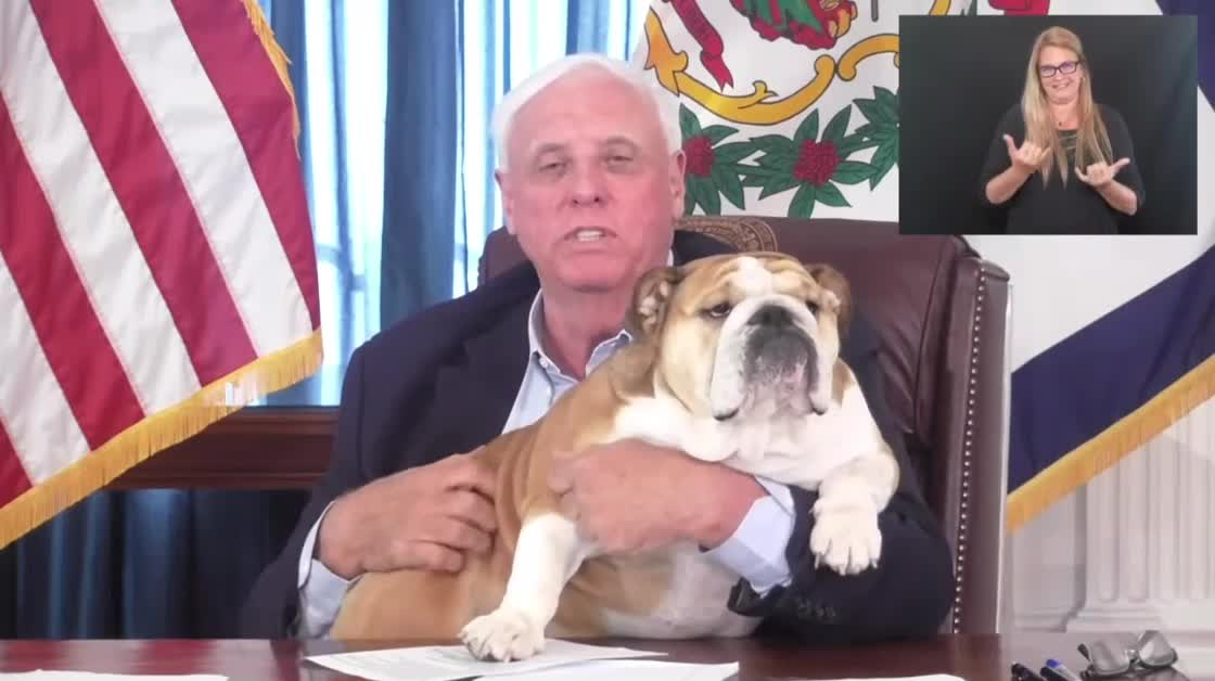 WV Governor uses his dog to promote "For Vaccinated Only" lottery to bribe & trick WV citizens into the jab
