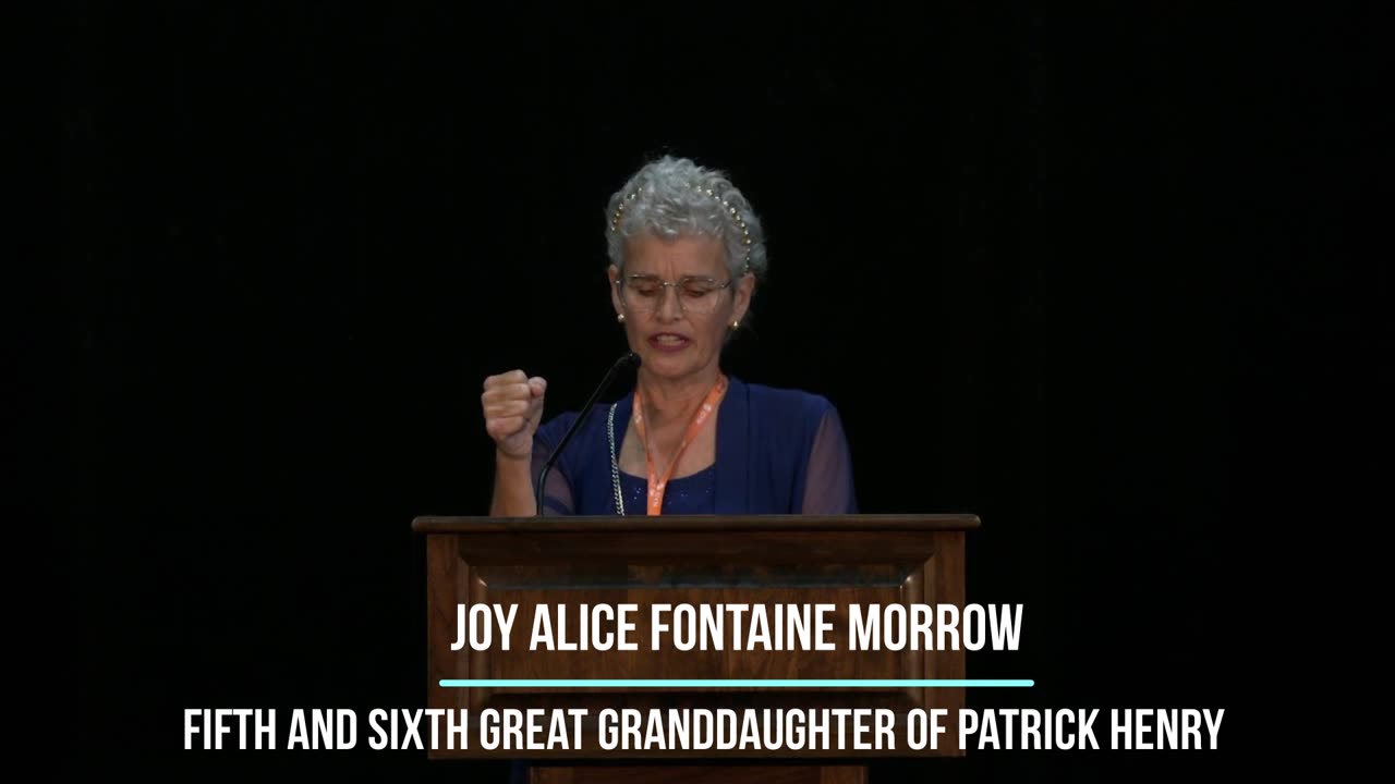 Joy Alice Fontaine Morrow Fifth and Sixth Great Granddaughter of Patrick Henry