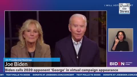 Biden calls 2020 opponent 'George' in virtual campaign appearance