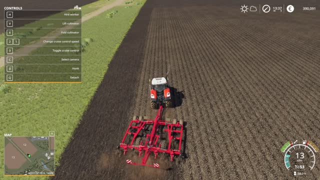 farming simulator 19. cultivating (no talking)