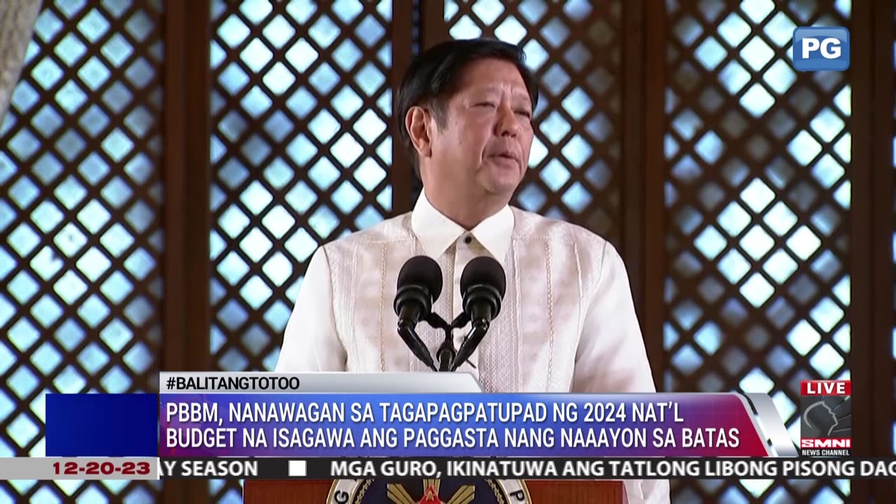 P5.768-T national budget para sa 2024, pirmado na ni PBBM