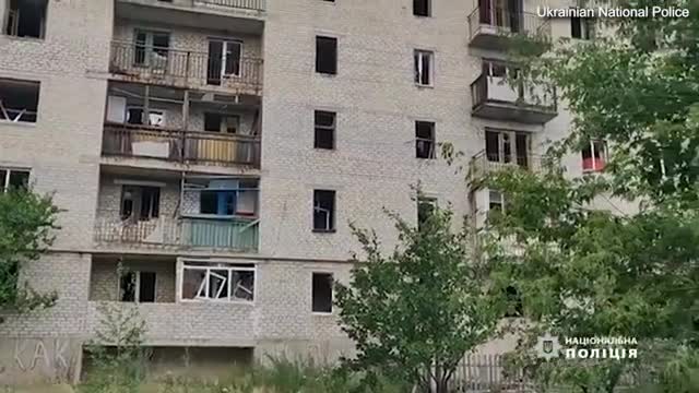 Moment missile hits apartment building in Donetsk killing at least 15 and...