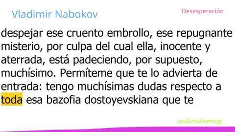 Vladimir Nabokov - Desesperación 2/2