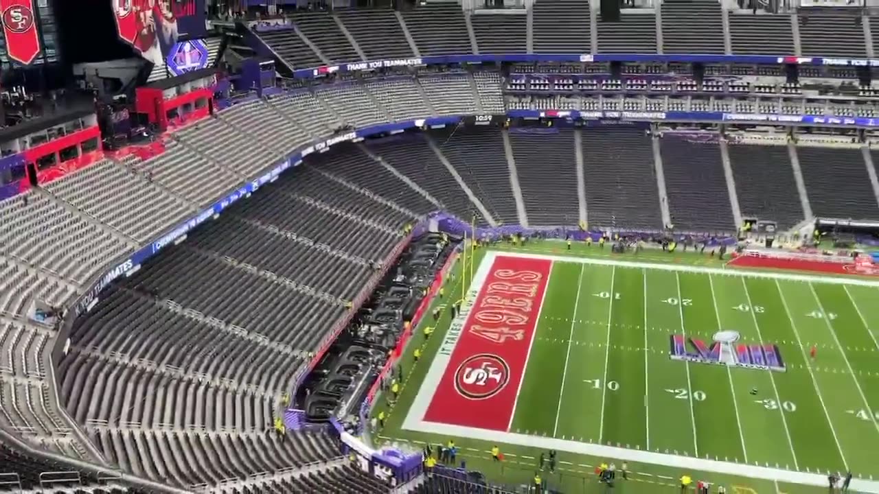 A look inside Allegiant Stadium, here we go! #chiefs #49ers #nfl