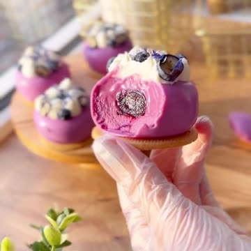 Пирожное "Смородиновый сорбет" 🍇😋