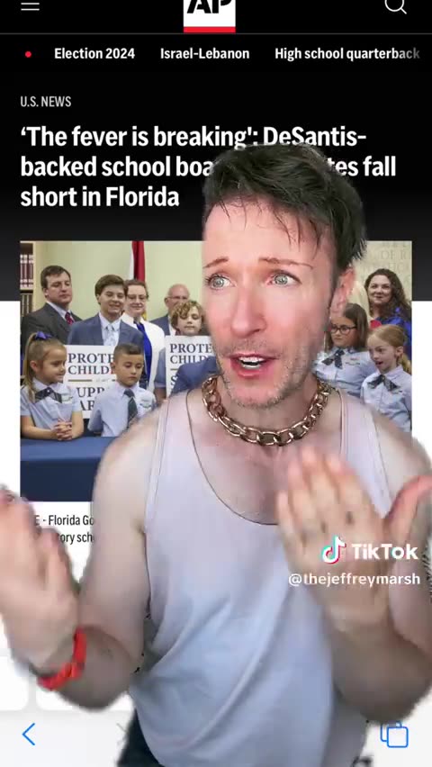 Jeffrey Marsh: Florida Wants Gender Ideology and Pornographic Books in Schools