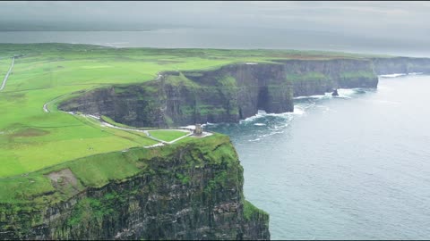 Green Grass off the shore