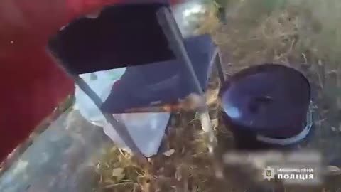 Evacuation under the attack of Russian drones