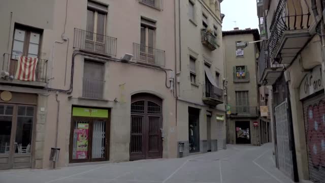 Stores in a Spanish town_