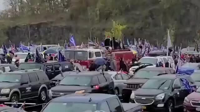 Huge MAGA Convoy In NY