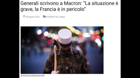 Generali scrivono a Macron: "La situazione e' grave, la Francia e' in pericolo!"