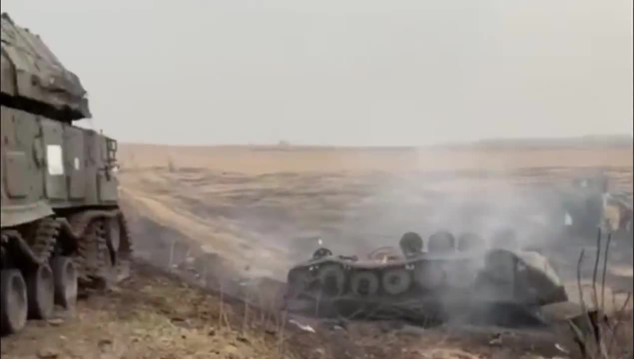 Russia Convoy Ambushed In Ukraine, Vehicles Captured And Destroyed