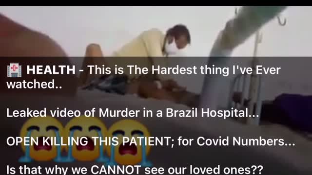 They are KILLING PATIENTS for the COVID NUMBERS! 😡