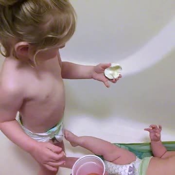 Little Girl Cracks Easter Egg Instead Of Dying It, Throws Shell On Baby Brother