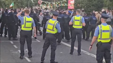 The hatred these state mercenaries have for the Irish flag