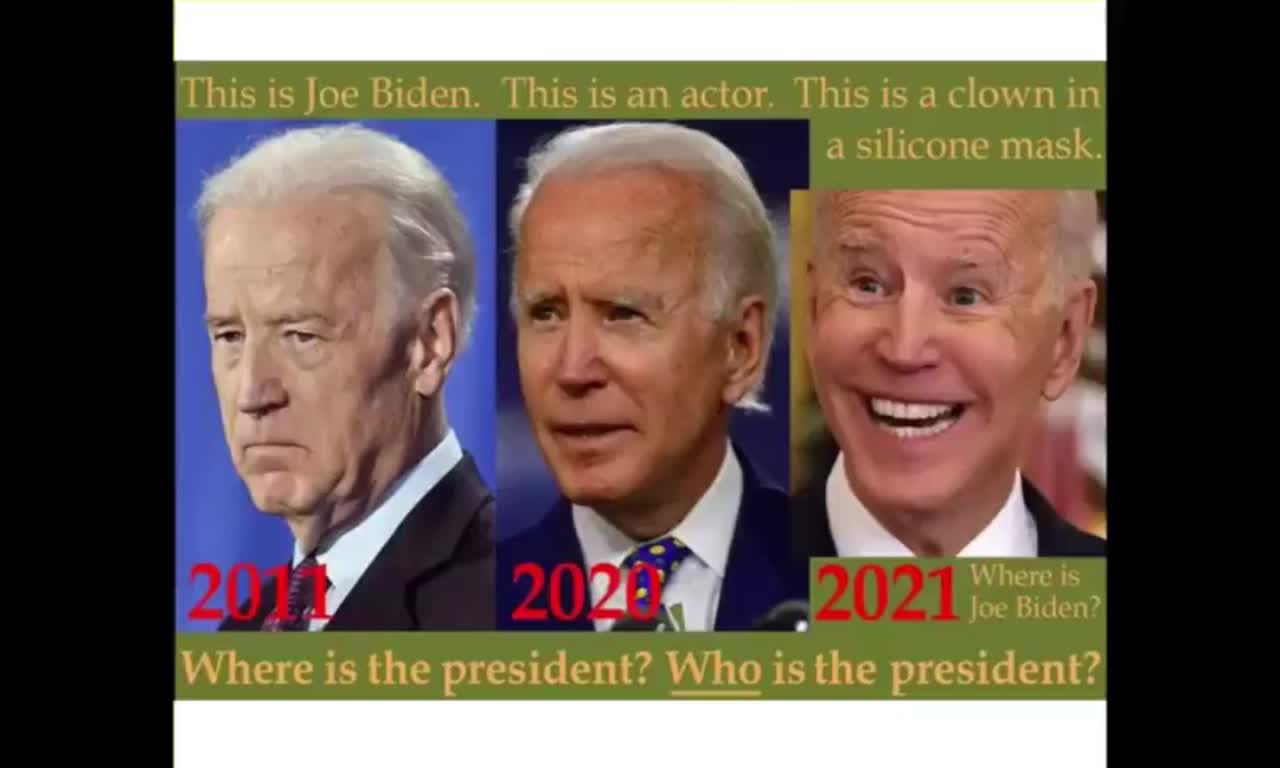 Biden´s latex mask or clone ... either one: It just don´t add up INTRO: Noone knows what he´s saying