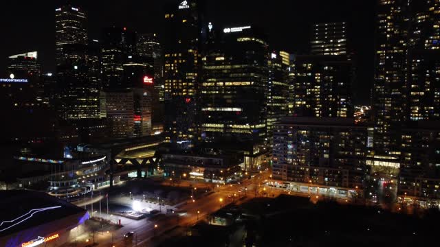 DJI MINI 2 FLYING AT NIGHT DOWNTOWN TORONTO