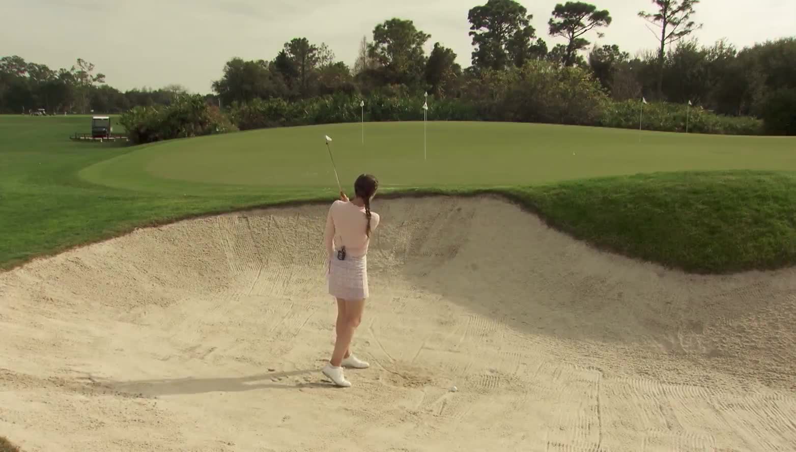 bunker shot more spin