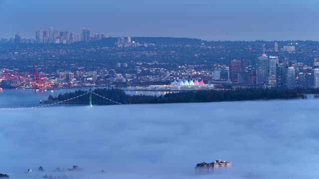 Incredible Time Lapse Video of a Sea of Clouds Taking Over a City.