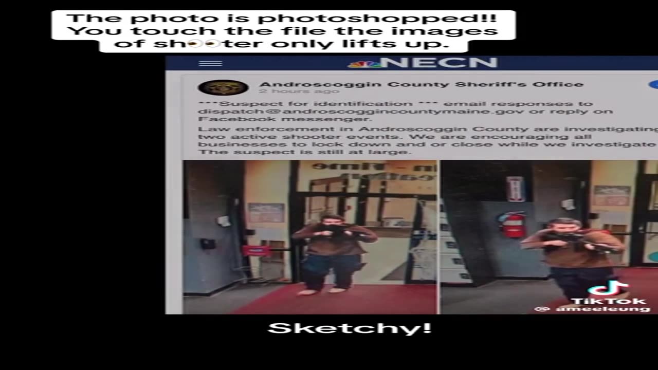 Photoshop Lewiston ME. False Flag Event