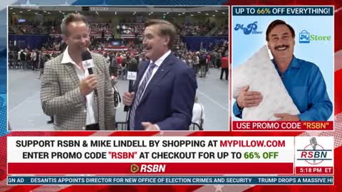 Mike Lindell Interview at Save America Rally in Anchorage, AK.