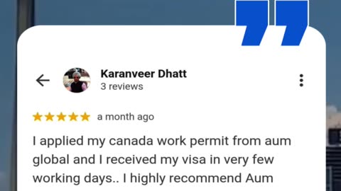 5-Star Review for Our Visa Services! 🌟 | Thank You, Mr. Karanveer Dhatt!