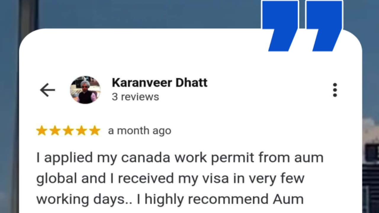 5-Star Review for Our Visa Services! 🌟 | Thank You, Mr. Karanveer Dhatt!