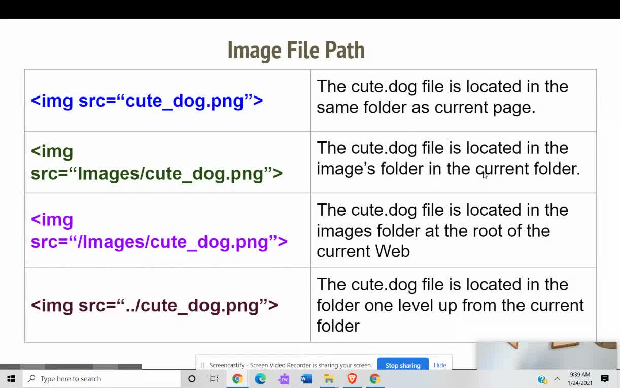 IWD C1 Day 3 Part 1 Review & File Paths