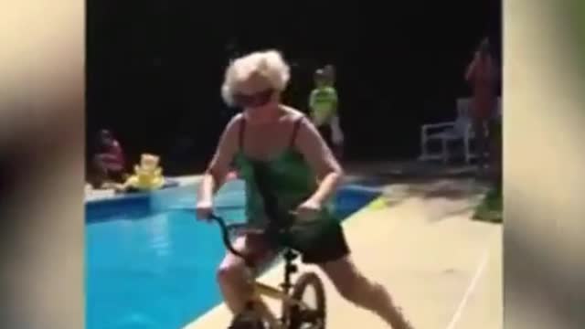 drove into the pool