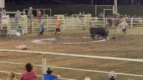 Woman Knocked Unconscious By Bull at Rodeo