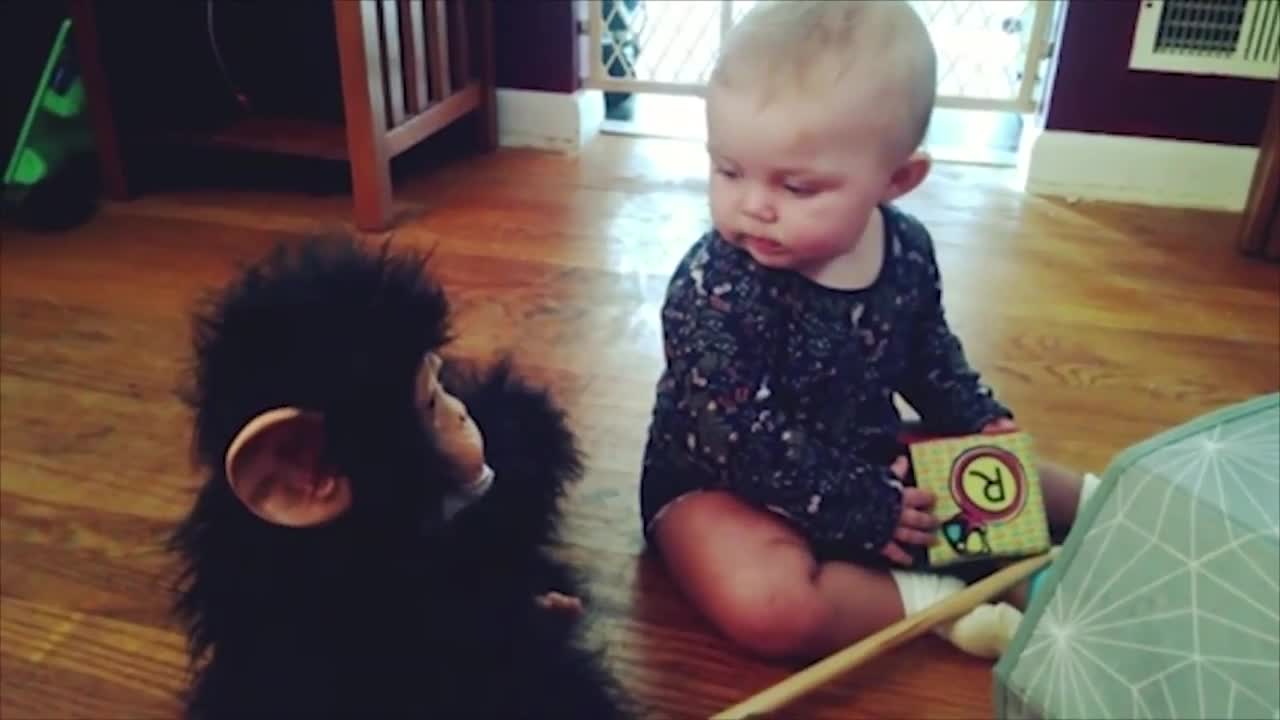 Funny Clips - Babies scared of toys